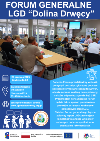 plakat Forum Generalne LGD "Dolina Drwęcy"