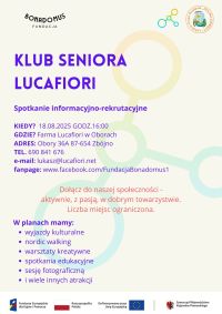 Plakat spotkanie informacyjno-rekrutacyjne