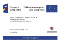 Plakat A3 Klub Seniora w Gminie Radomin